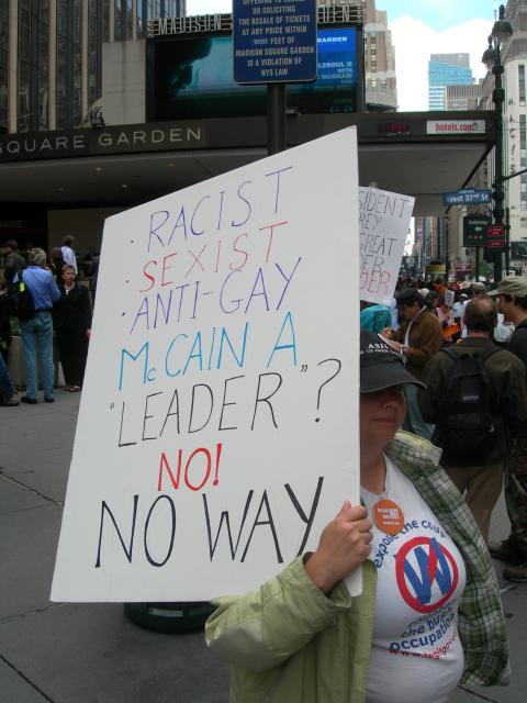 McCain Protest